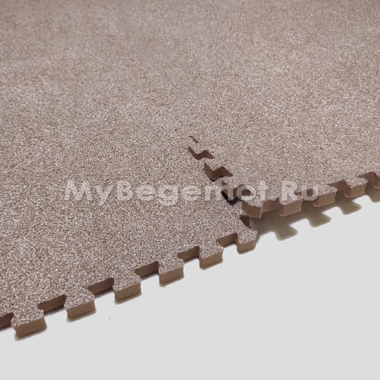 Детский мягкий пол с ковролином NEEU 60x60 см, бежевый 04
