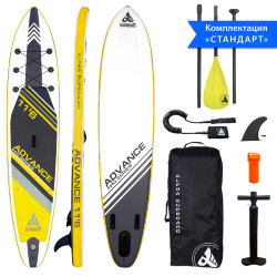 ДОСКА ДЛЯ SUP-СЕРФИНГА 353x76x15 ADVANCE YELLOW 11`6 TOURING PRO SERIES