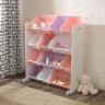 Стеллаж для хранения с 12 контейнерами KidKraft, бело-пастельный