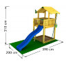 Детский игровой городок Jungle Gym Chalet