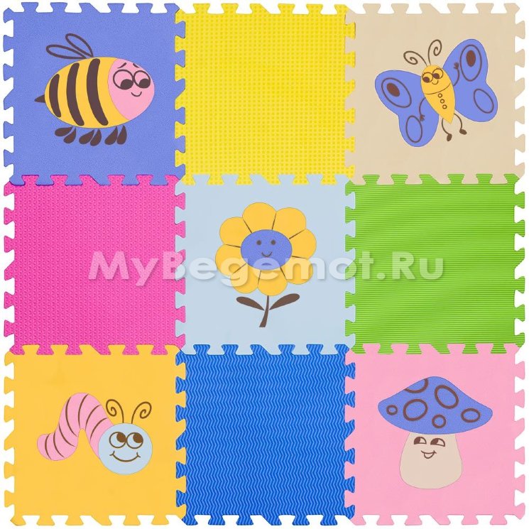 Набор мягких плиток коврик-пазл Funkids™ "Поляна"