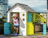 Игровой детский домик с кухней Smoby, синий
