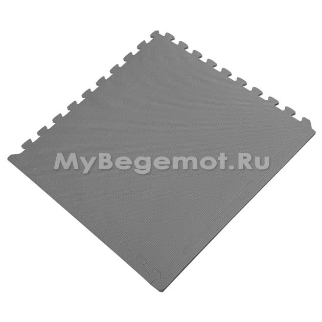 Покрытия для спортзала 100х100x2 см, 55 Shore A,  серые