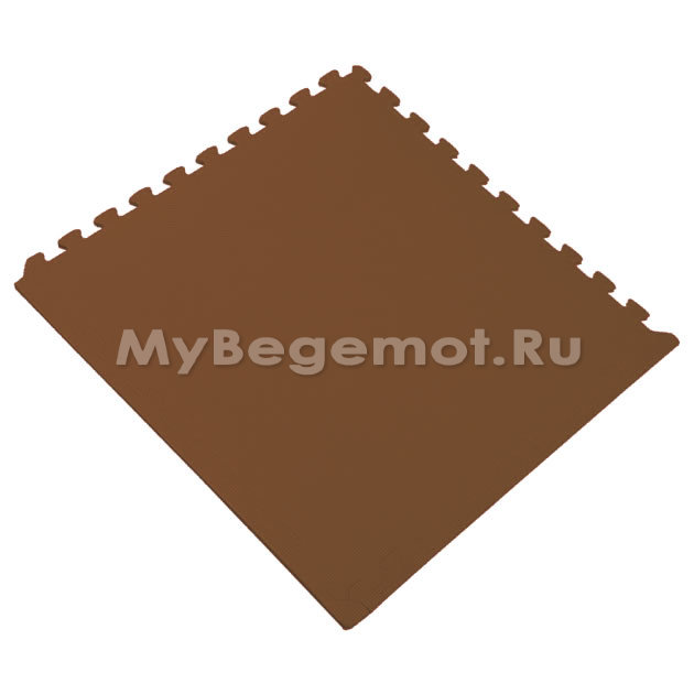 Покрытия для спортзала 100х100x2 см, 70 Shore A, коричневые