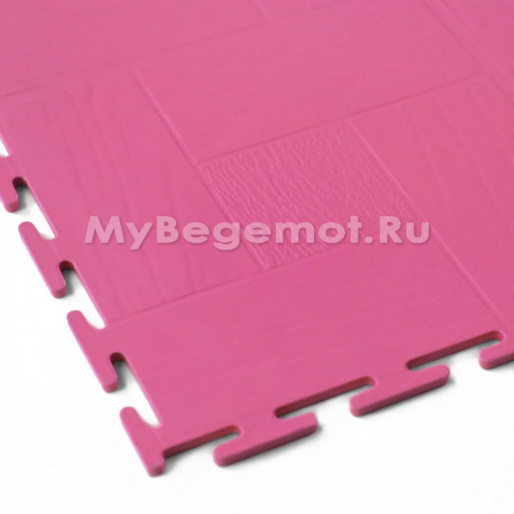 Модульное напольное ПВХ покрытие SENSOR WOOD, RAL 4010, розовый.
