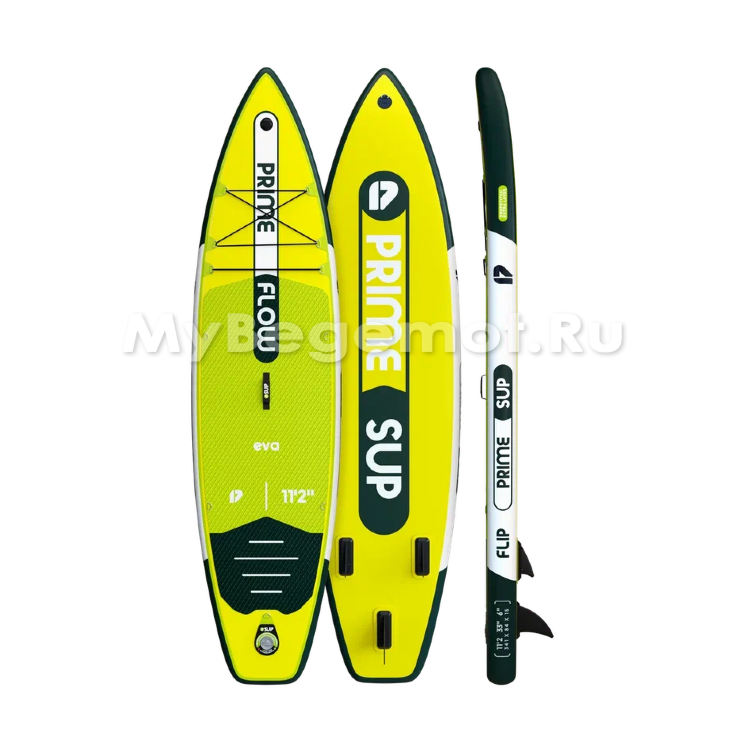 Сапборд PRIME 11.2x33x6 Flow yellow (341x84x15 см)
