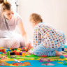 Коврик для ползания FunKids™ Big-12 «Мир Сказок / Азбука», двусторонний