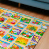 Коврик для ползания FunKids™ Small-12 «Страна Динозавров / Азбука», двусторонний.
