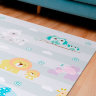 Коврик для ползания FunKids™ Small-12 «Мамы и Дети / Звезды», двусторонний.