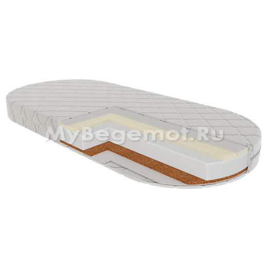 Детский матрас Vikalex Римини овальный 125х65 см